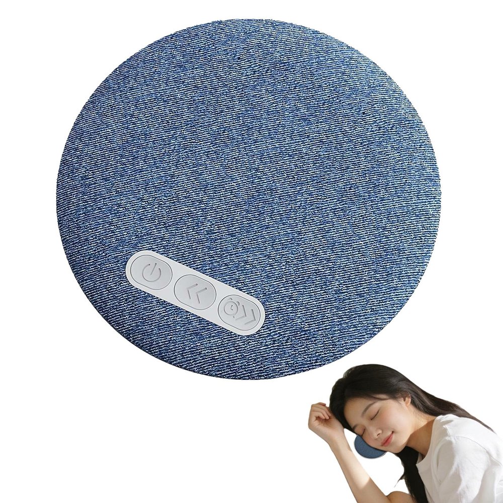 Bone Conductions Under Pillow Sleep Speaker, Ultra-Thin Wireless Bluetooth 5.4 Mini Pillow Speaker Sleep Aid with White Noise & Timer, Wireless Private Sleeping Headphones for Adult Kids (1pcs)
