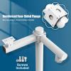 Blazea Wall Mount Universal Security Camera Bracket, Outdoor Anti-Rust Surveillance Camera Rack Pole Mount, Compatible with Solar Cameras(Light Coffee,2m (6.6ft)) view 3