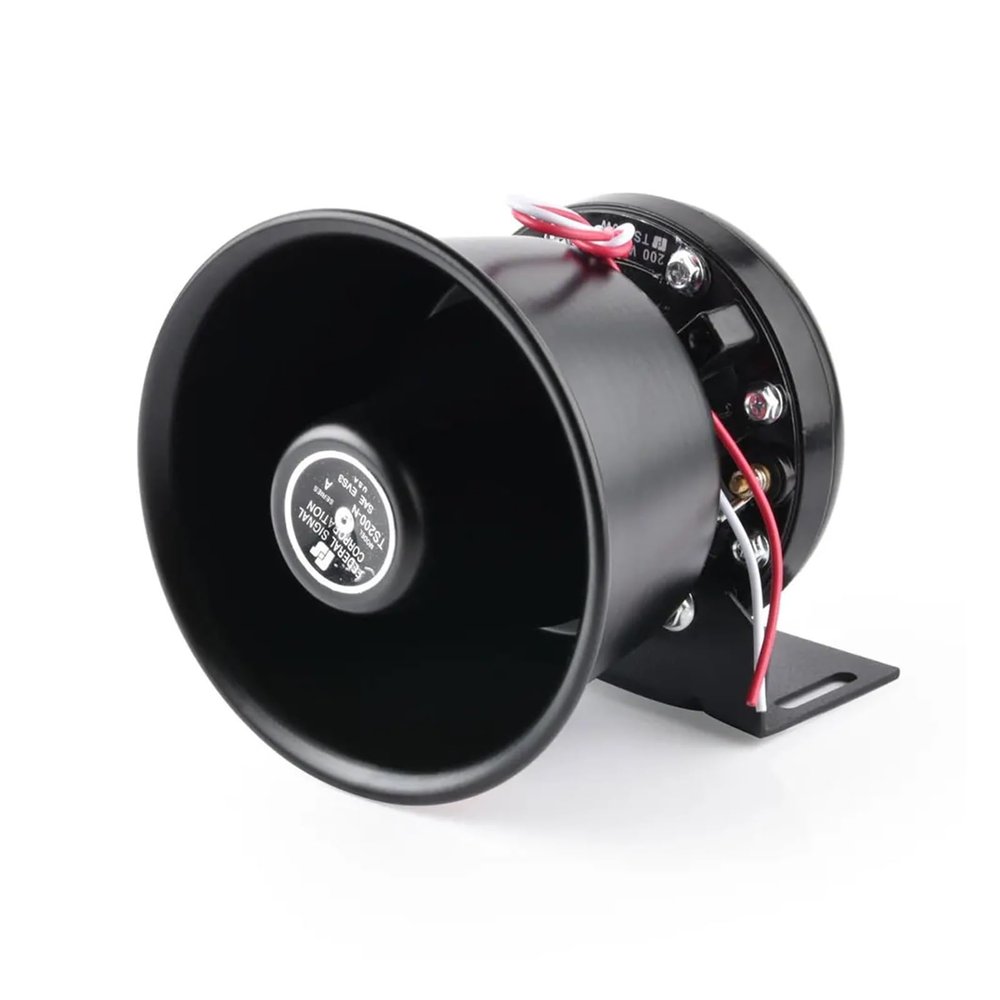 Car Police Siren Speaker 200W 12V 24V Emergency Warning Car Horns Super Loud Alarm Siren Sound Tone Police Fire Horn Loudspeaker(Speaker C,12V)