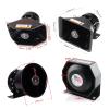 Car Police Siren Speaker 200W 12V 24V Emergency Warning Car Horns Super Loud Alarm Siren Sound Tone Police Fire Horn Loudspeaker(Speaker C,12V) view 2
