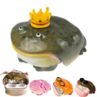 Frog Airpod Case  Innovative Design, Cute Frog Earphone Case for Airpod  Fun Animal-Themed Earphone Protection, Creative Gift for Friends and Family (#04, for airpods pro 2)