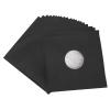20Pcs 12 Inch Record Kraft Paper Jackets, Matte Black 350gsm Thick Cardboard Outer Sleeves for 33 RPM Records with Center Hole view 2