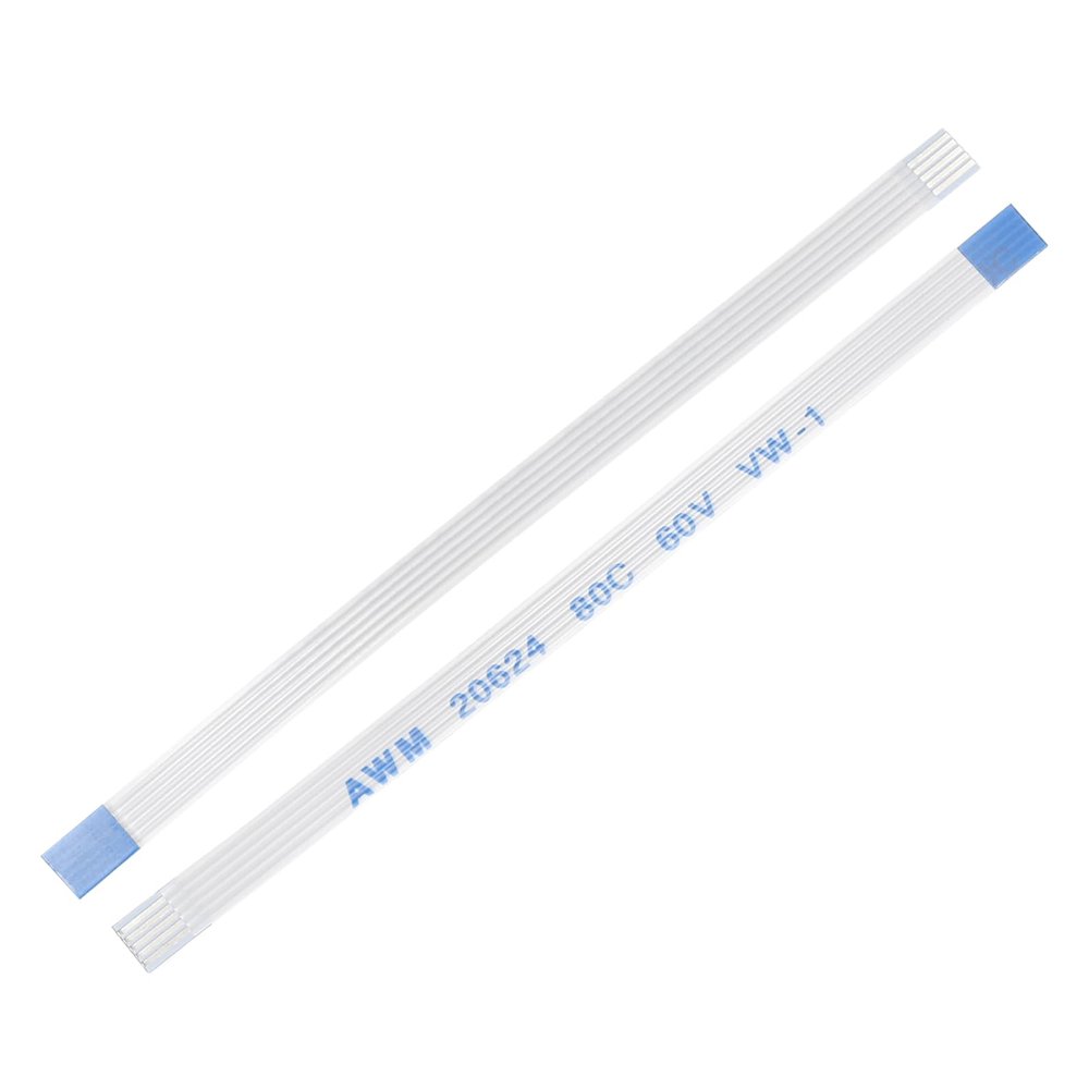 uxcell 5pcs FFC Flexible Flat Cable, 5 Pins 0.5 mm Pitch B Type 60mm FPC FFC Flexible Ribbon Cable for LCD TV Car Audio DVD Player Laptop