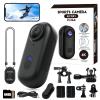 GDSAFS 2026 New Thumb Action Camera, 4K UHD POV Pro Camera with 128GB Memory Card, Body Cameras with Audio and Video Recording, for Cycling, Motorcycle Riding, Skiing, Hiking, Traveling (Black, 64GB) view 1