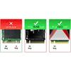 UCCKEYI 2Pcs Black M.2 NGFF M-Key to PCIe x4 NVMe Adapter  Direct Communication with PCIe Bus, 2230 and 2280 Support, 120x104x56mm view 4