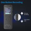 Xixian Meeting Voice Recorder, 1.44in Screen Clear Sound for Students with 50 Hours Recording Time for Lectures, Journalists, Professionals (Black) view 4