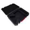 HaloVerde Portable Satellite Carrying Case for Mini with DC Power Cable for RV Travel Outdoor Use, Keeps Antenna and Accessories Organized, EVA Foam Interior view 1