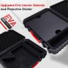 HaloVerde Portable Satellite Carrying Case for Mini with DC Power Cable for RV Travel Outdoor Use, Keeps Antenna and Accessories Organized, EVA Foam Interior view 2