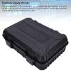 HaloVerde Portable Satellite Carrying Case for Mini with DC Power Cable for RV Travel Outdoor Use, Keeps Antenna and Accessories Organized, EVA Foam Interior view 4