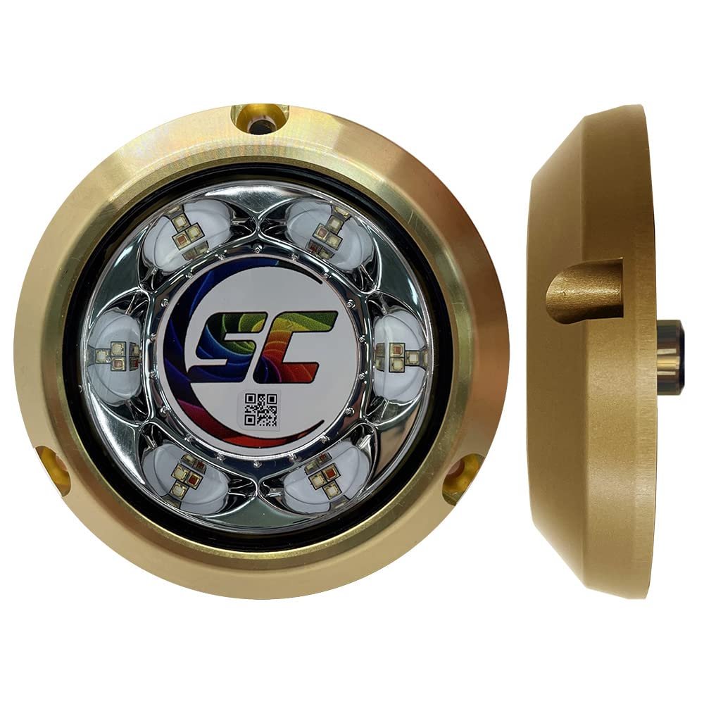 SC3-CC-BZSM - Aftermarket Replacement Shadow-Caster SC3 Series CC Full Color Change Bronze Surface Mount Underwater Light Compatible with Shadow-Caster LED Lighting