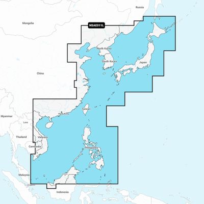 NAVIONICS Marine Cartography | Eastern Asia Coast Charts | SD/Micro-SD | Chart Plotter | Auto Guidance | High-Res Satellite & Relief Mapping