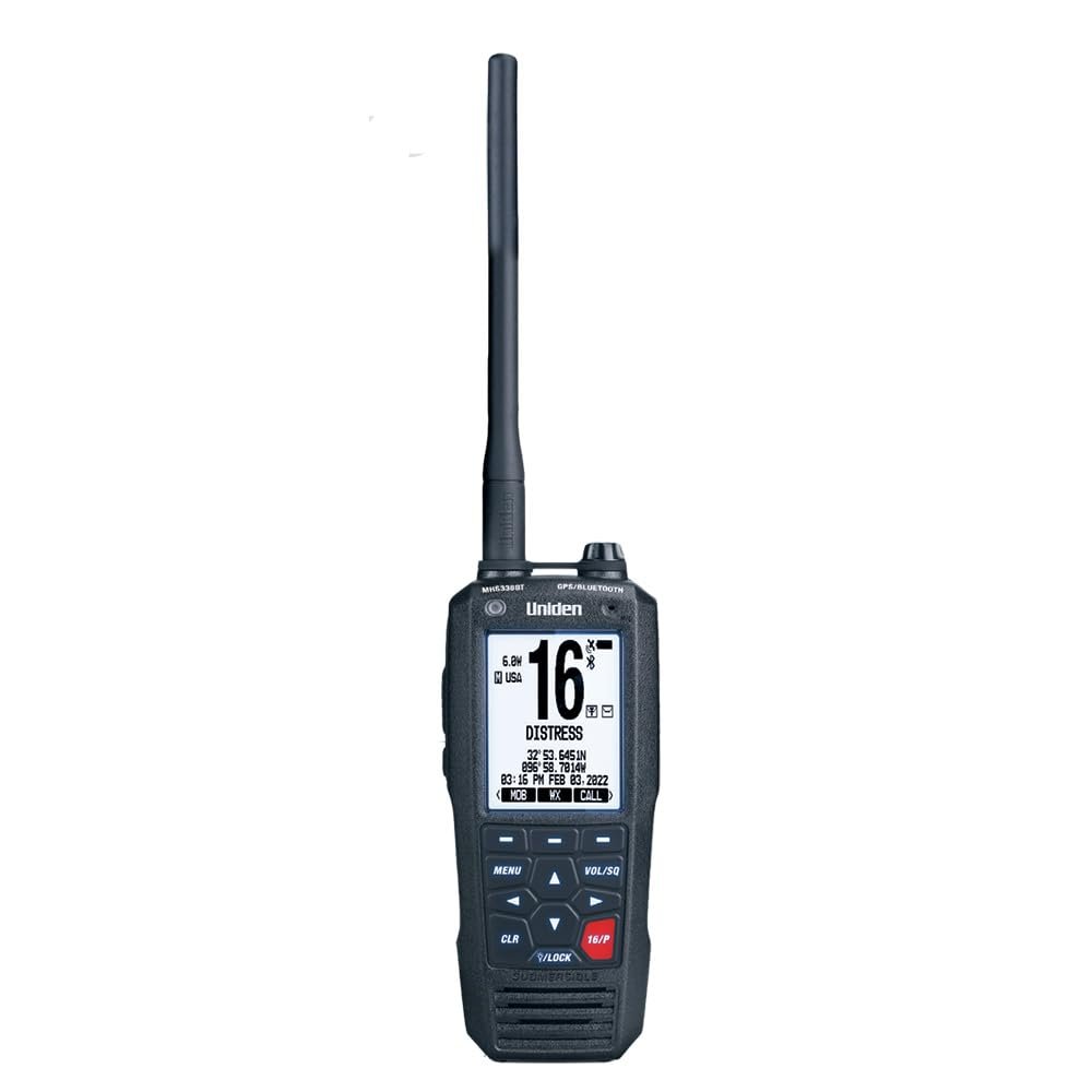 MHS338BT - Aftermarket Replacement VHF Marine Radio with GPS and Bluetooth Compatible with Uniden