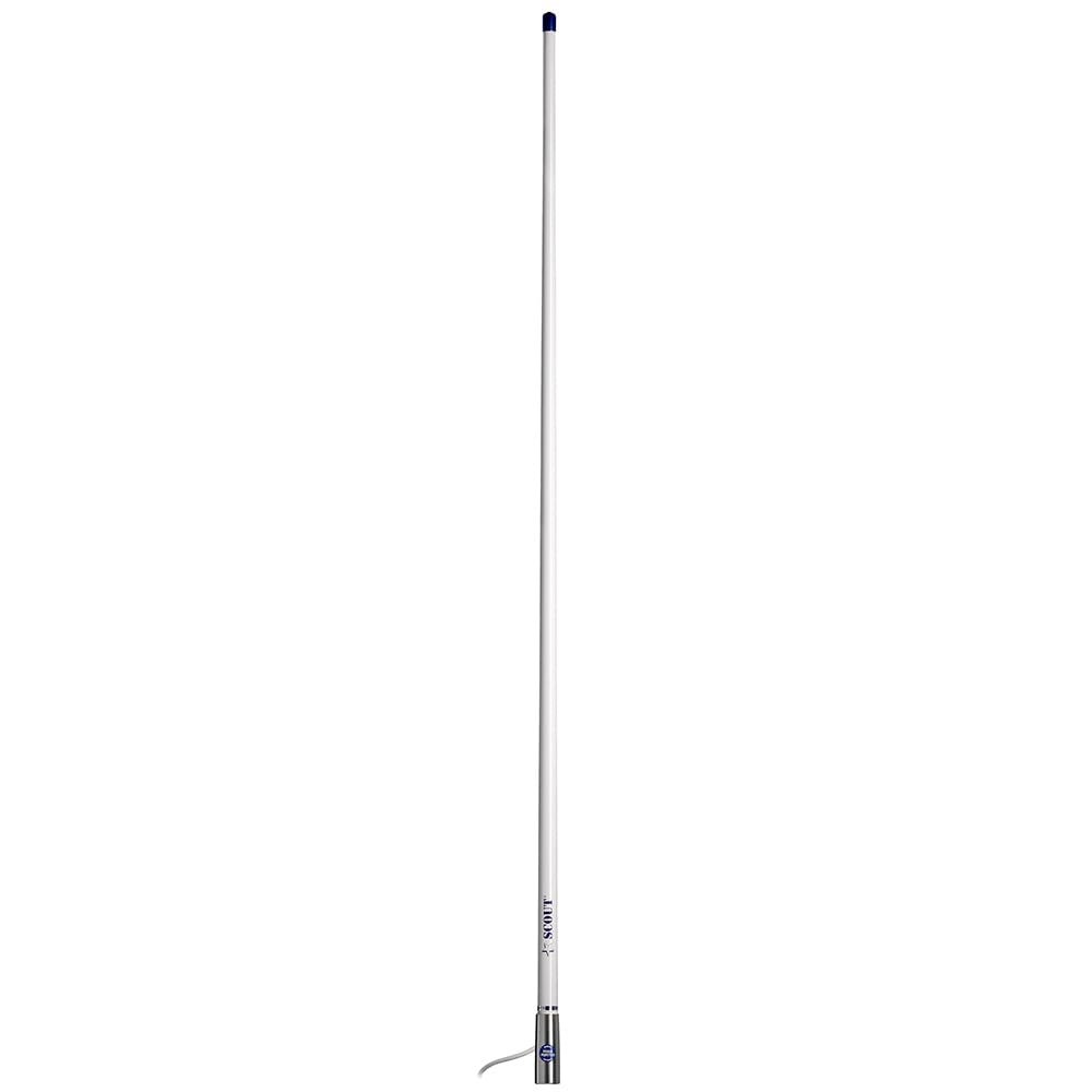 PF an NVHF00044T - Aftermarket Replacement Titan Series 4 Foot White VHF Antenna 3db Stainless Steel Ferule with 5m RG-58 Includes PL-259 Compatible with Scout