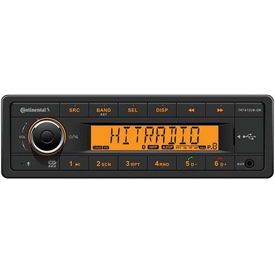 TR7412UB-ORK - Aftermarket Replacement Stereo with AM FM BT USB - Harness Included - 12v Compatible with Continental