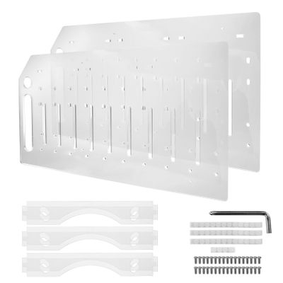 Aboiled 3.5 Inch Clear Acrylic Desktop Hard Disk Rack with 10 Storage Layers for Mechanical Drives