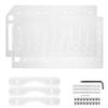 Aboiled 3.5 Inch Clear Acrylic Desktop Hard Disk Rack with 10 Storage Layers for Mechanical Drives view 2