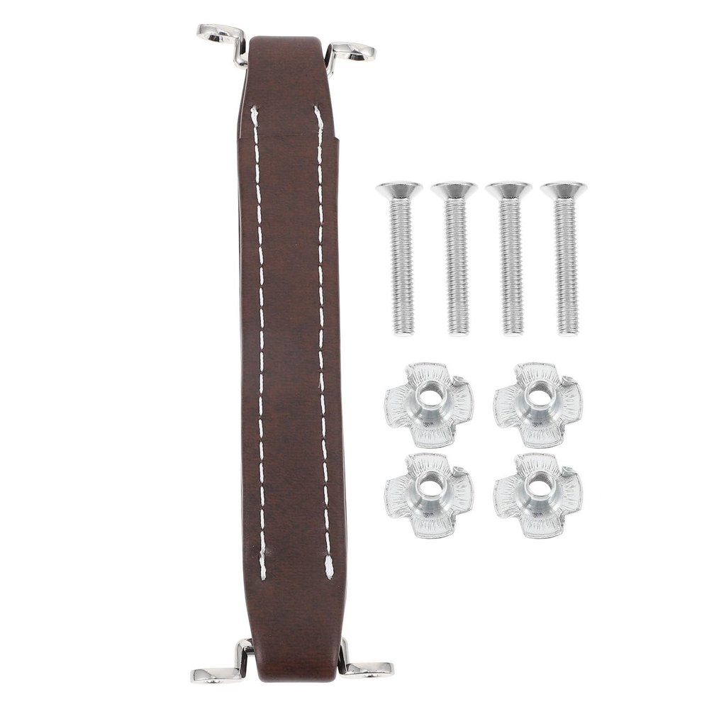Happyyami Subwoofer Audio Handle with Screws, Practical Indoor and Outdoor Speaker Handle, Coffee Color Strap for Home Audio Equipment