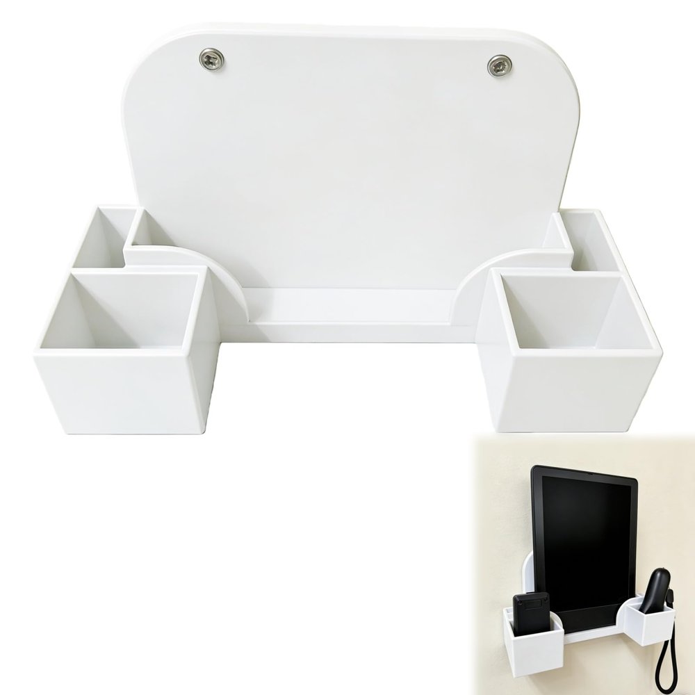 Wall Mount Holder and Pen Rack Compatible with Kindle Paperwhite, Vertical Storage Organizer for Bedside and Desk