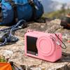 Full Coverage Silicone Protective Case for DJI Osmo Action 6, Ant Impact Dustproof Lens Cover, Sport Camera Osmo Action 6 Soft Shell with Neck Strap (Pink) view 2