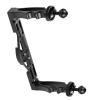 Compatible for Diving Cameras - Aluminum Alloy Underwater Tray Stabilizer, Dual Handles Video Light Mount Holder(Black) view 1
