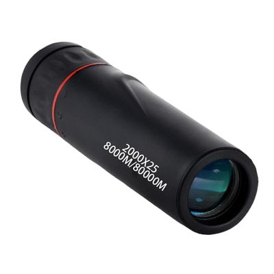 2000x25 High Definition Monocular Telescope - Ultra Lightweight Pocket Scope with Smartphone Adapter for Bird Watching, Hiking, Concerts & Outdoor Adventures