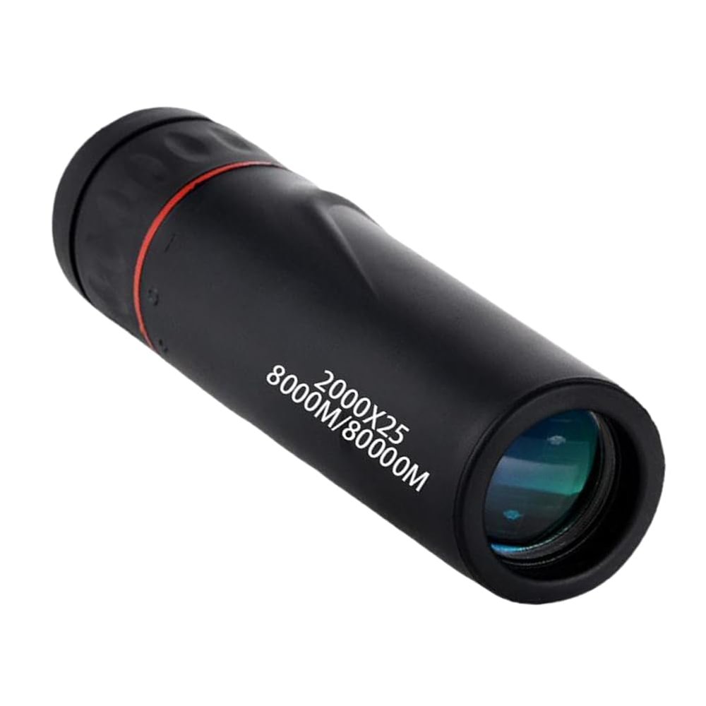 2000x25 High Definition Monocular Telescope - Ultra Lightweight Pocket Scope with Smartphone Adapter for Bird Watching, Hiking, Concerts & Outdoor Adventures