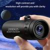 2000x25 High Definition Monocular Telescope - Ultra Lightweight Pocket Scope with Smartphone Adapter for Bird Watching, Hiking, Concerts & Outdoor Adventures view 4