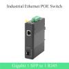 Gigabit SFP Industrial Transceiver 1 to POE 10/100/1000M Fiber Optic Switch 550M/2KM/3KM Modules for Industrial Network(Kit3) view 2