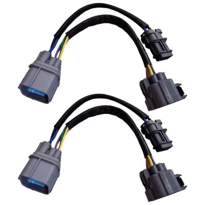 OBD2 to OBD1 Distributor Jumper Harness 2Pcs Engine Dizzy 10 Pin for 1999-2000 Si 96-01 Integra Swap