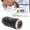 Hamwesh Achromatic Microscope Objective, 60X Magnification Clear Image Automatic Spring Rebound Brass Construction, Objective Lens with RMS Size for Professional Biological Microscopes view 2