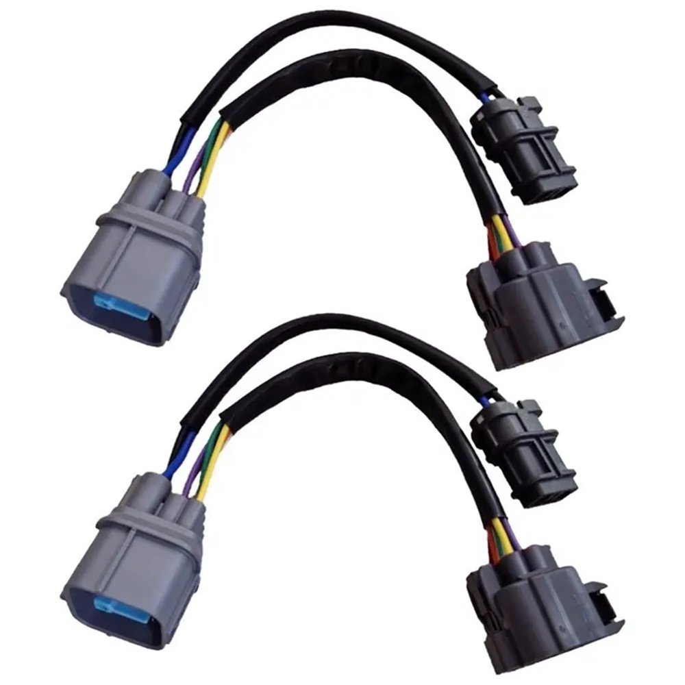 OBD2 to OBD1 Distributor 2Pcs Engine Jumper Swap Harness 10 Pin for 1999-2000 Si 96-01 Integra Dizzy