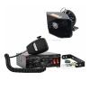 Car Police Siren 300W Car Warning Alarm Horn Polices Emergency With PA Speaker MIC System 12/24v Compatible with car Police Fire Siren(Set C,24V) view 1