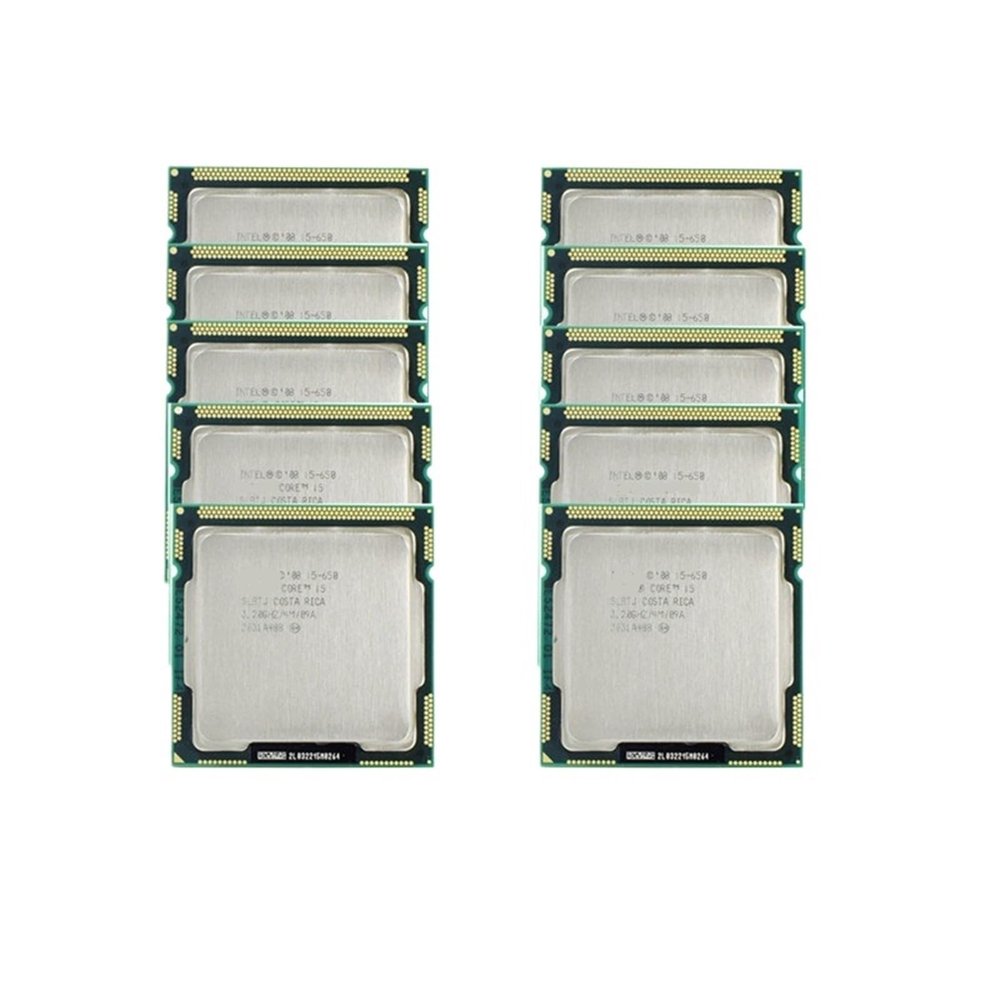 10PCS Core i5 650 3.20GHz SLBLK SLBTJ LGA 1156 CPU Processor