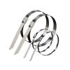 304 Stainless Steel Cable Tie 10/20/50/100/200 Pcs 10mm 0.39 inch Exhaust Wrap Multi-Purpose 304 Stainless Steel Metal Cable Tie banding self-locking zip ties(50PCS,10x450mm)
