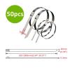 304 Stainless Steel Cable Tie 10/20/50/100/200 Pcs 10mm 0.39 inch Exhaust Wrap Multi-Purpose 304 Stainless Steel Metal Cable Tie banding self-locking zip ties(50PCS,10x450mm) view 2