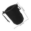 BESPORTBLE 3pcs Waterproof Drawstring Camera Lens Bags Lens Protector Pouches Large Size Travel Storage for Dslr Photography view 2