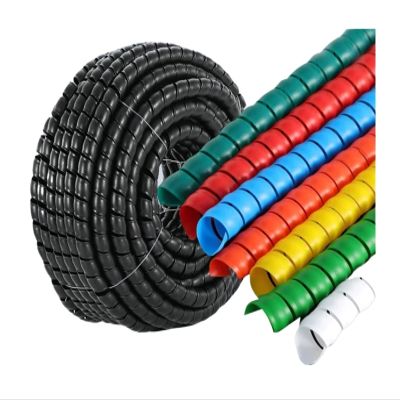 10Meters 8mm Wire Protector Cable Sleeve Cover Tube Line Organizer Pipe Protection Flexible Spiral Wrap Winding(Black)