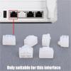 Ethernet Hub Port 30 PCS RJ45 Dustplugs Ethernet Hub Port Anti Dust Cover Cap Protector Plug Silicone Stopper for TV,Computer(Clear) view 2