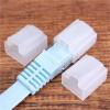 Ethernet Hub Port 200 PCS Male Connector Protective Dust Cap Ethernet Cable Plug Cover Anti Dustproof Network for TV,Computer(Black) view 2