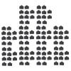 Ethernet Hub Port 200 PCS Ethernet Hub Port RJ45 Anti Dust Cover Cap Protector Plug Black for TV,Computer view 2