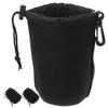 BESPORTBLE 3pcs Waterproof Camera Lens Bags Large Size Drawstring Lens Pouches Protective Storage Case for Outdoor Photography view 1