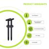 10/20/50/100pcs Heavy Duty Self Locking Cable Ties with Pin Button Universal Nylon Zip Ties for Car Repair(50 PCS) view 4