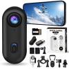 4K UHD Thumb Action Camera, 2026 POV Record PRO 2.0, Wearable Body Camera with Audio and Video, Magnetic Necklace & Spring Clip for Motorcycle Cycling Skiing Football Content Creators (Black,64G) view 1