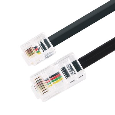 Mendouconert RJ11 to RJ45 Adapter Cable, Male to Male Telephone Data Cord, Modular Handset Voice Extension (1.64ft)