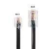 Mendouconert RJ11 to RJ45 Adapter Cable, Male to Male Telephone Data Cord, Modular Handset Voice Extension (1.64ft) view 2