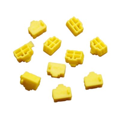 Ethernet Hub Port 100 PCS Ethernet Hub Port RJ45 Anti Dust Cover Cap Protector Plug Female Jack Connector Silicone Dustplug for TV,Computer(Yellow)