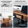 12-in-1 USB Docking Station, Solid Wood USB3.0 * 4 Switch, with Dual SD/TF Card Reader Slots and 3.5mm Audio Jack, Retro Creative Table Setting, for Phones, Tablets, Laptop view 3