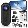 4K UHD Thumb Action Camera, 2026 POV Record PRO 2.0, Wearable Body Camera with Audio and Video, Magnetic Necklace & Spring Clip for Motorcycle Cycling Skiing Football Content Creators (Black,32G) view 1
