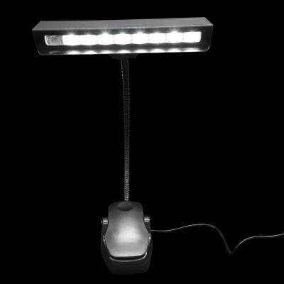 Levemolo LED Piano Music Score Light USB Rechargeable Clip-on Music Stand Lamp Eye Protection Reading Light for Musicians and Bedside Use