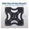 YVDSZNMQ Steel bracket with hole spacing 400x400 mm. Suitable for TV screen sizes from 32 to 55 inches. view 4